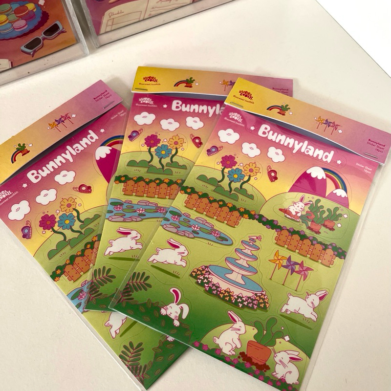 

Bunnyland Sticker Sheet - 18pcs Stickers/Stiker