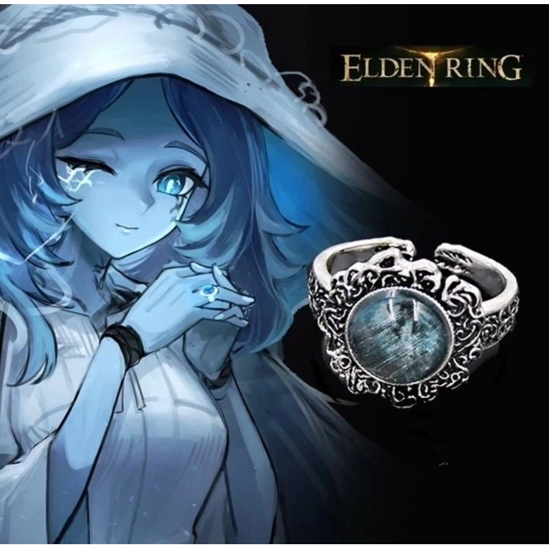 Cincin Cosplay Anime Elden Ring PS5 Ranni The Witch Ring Figure