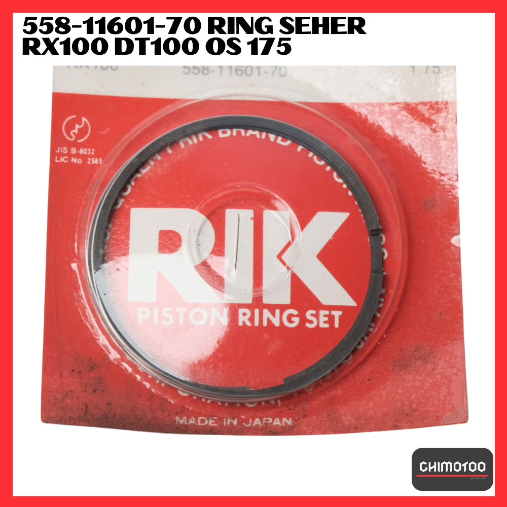 558-11601-70 Ring Seher Piston Yamaha Rx100 Rx 100 Dt100 Dt 100 Os 175