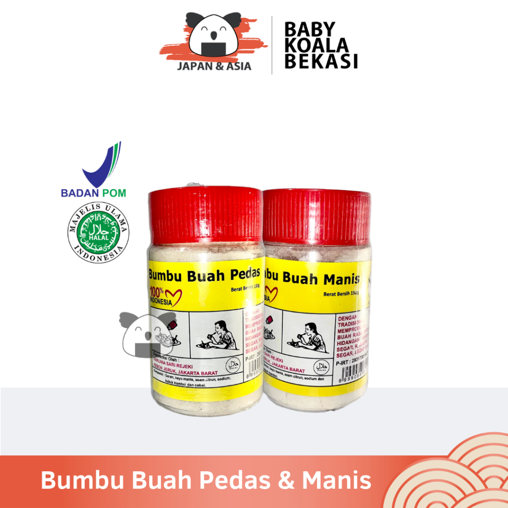 

BUMBU BUAH Aroma Kiamboy Pedas & Manis Cap Elang 150 g - Bekasi