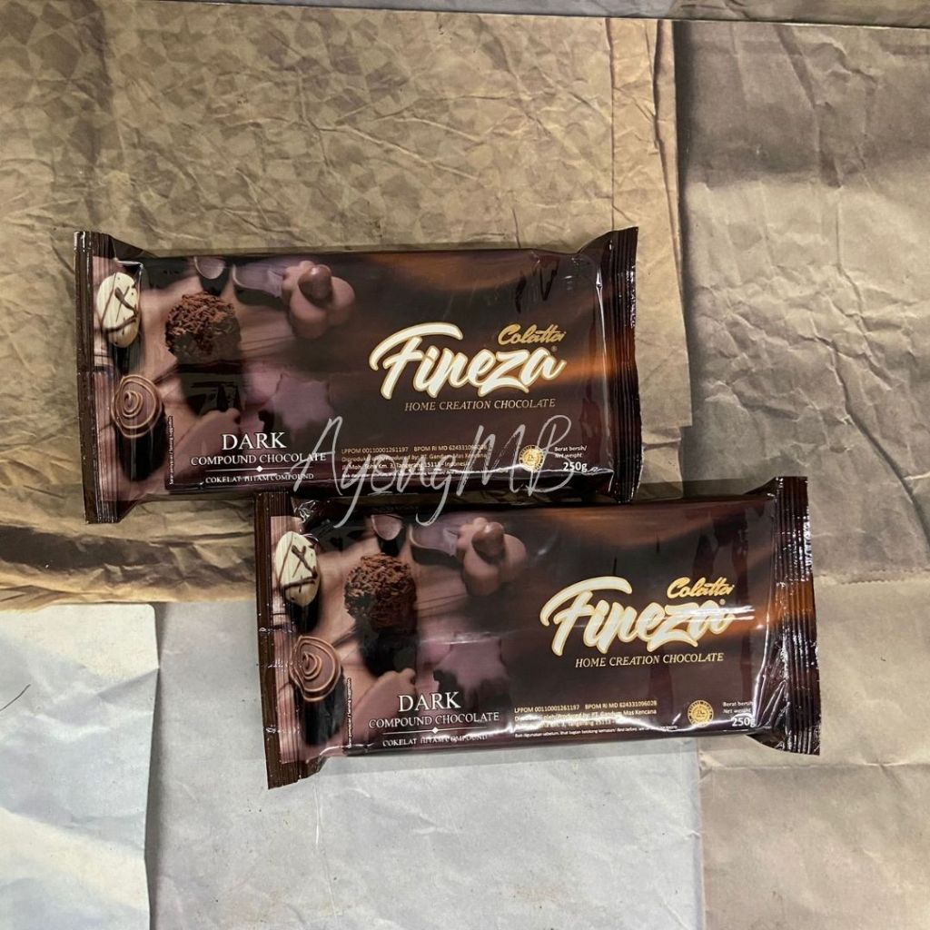 

COLATTA FINEZA DARK COMPOUND CHOCOLATE 250GR COKELAT HITAM COMPOUND