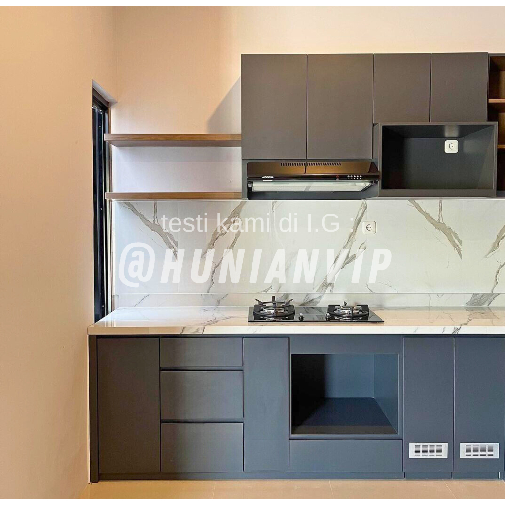 Kitchen set full aluminium acp modern