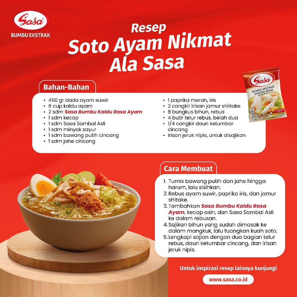 

Promo 7.7 Sasa Kaldu Pelezat Ayam 1 KG 2pcs Rasa Utuh