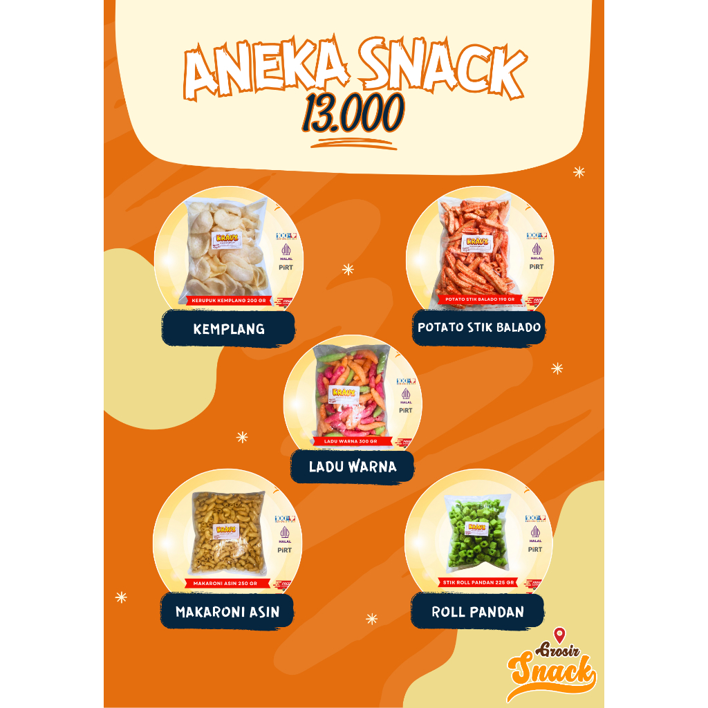 

GROSIR SNACK SERBA 13.000 [HARGA MURAH]