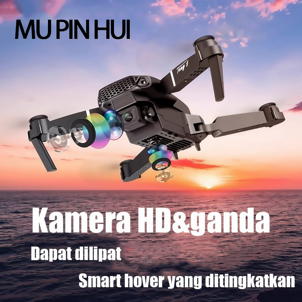 MPH Drone Pintar Kamera 4K HD Asli WiFi Kamera Ganda Toy - Q01