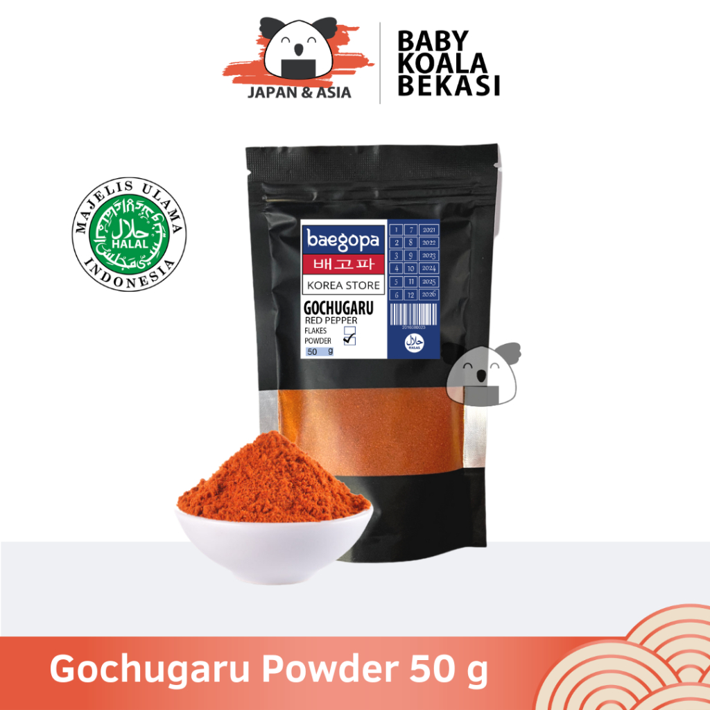 

GOCHUGARU Halus Cabai Bubuk Korea 50 g │ Asli Import Korea Cabai Bubuk Kimchi. - Bekasi