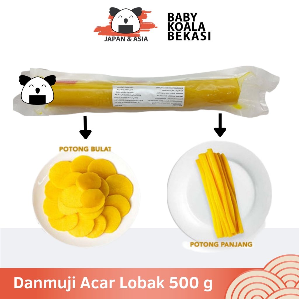 

DANMUJI Acar Lobak Korea 500 g │ Gimbab Dan Muji Pickled Daikon-- Bekasi