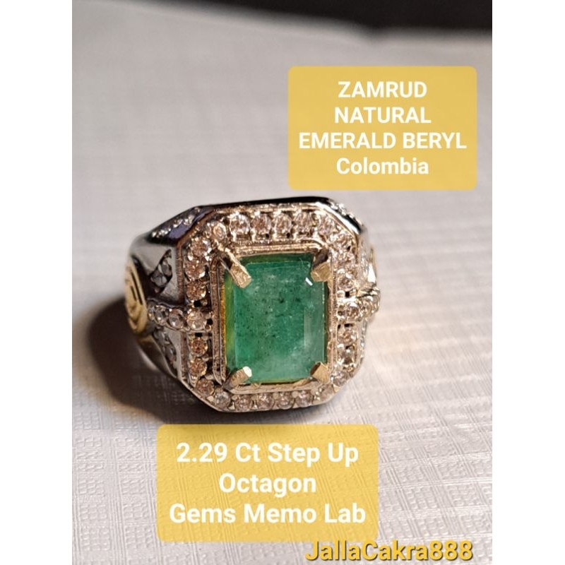 Batu ZAMRUD COLOMBIA Emerald Beryl Plus Memo Gemstone Batu Natural Alam Zamrud Healing Crystal Stone