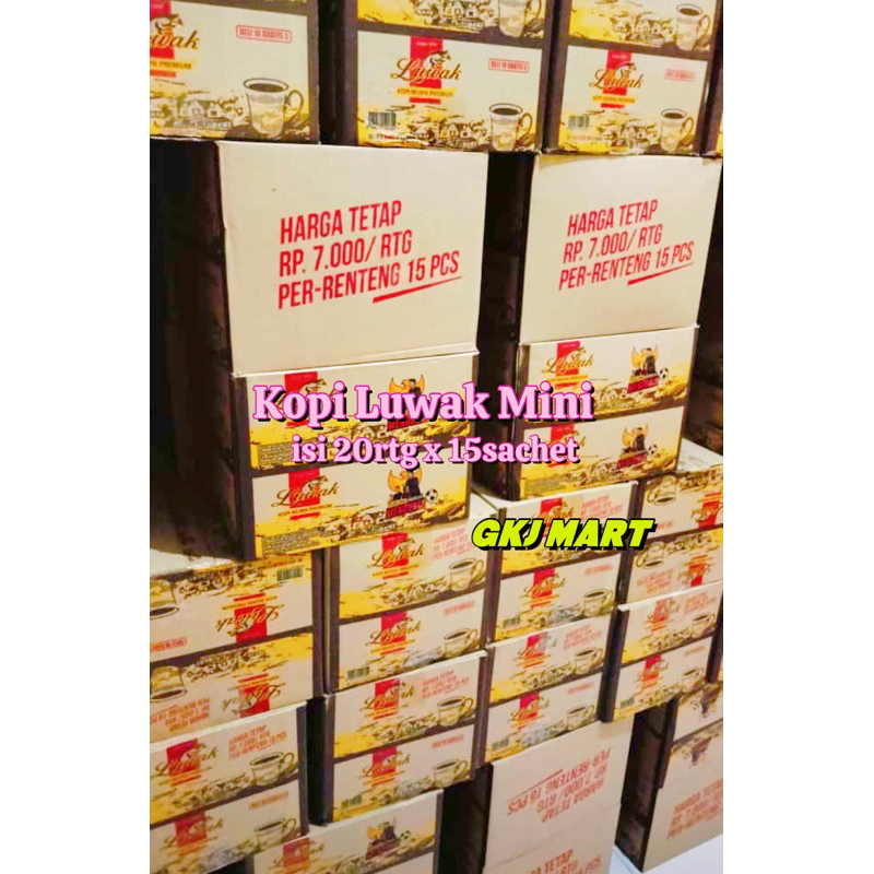 

( Karton ) Kopi Luwak Mini 20renteng x 15sachet
