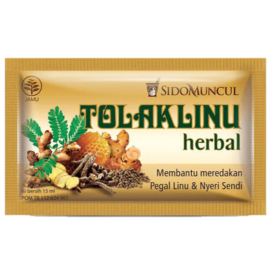 

SidoMuncul Tolak Linu Obat Herbal Pegal Linu & Nyeri Sendi Cair Sachet 15 ml