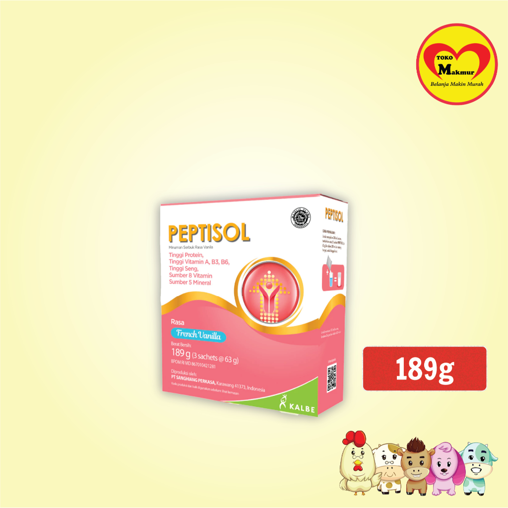 

Kalbe Peptisol Vanila 189gr / Toko Makmur Kapas Krampung