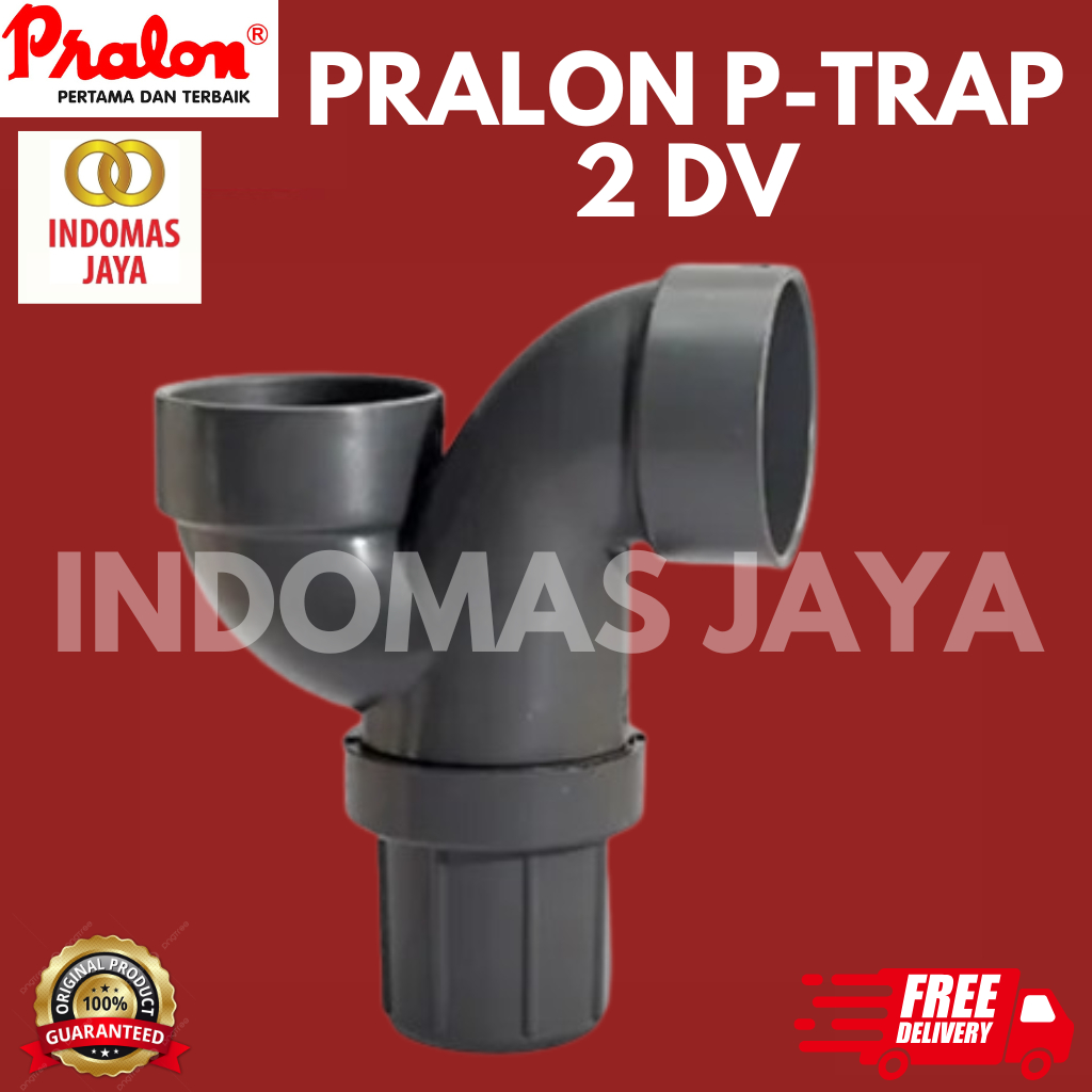 PRALON P-TRAP 2" D PVC P TRAP 2 INCH D PVC SAMBUNGAN P TRAP 2 INCH D