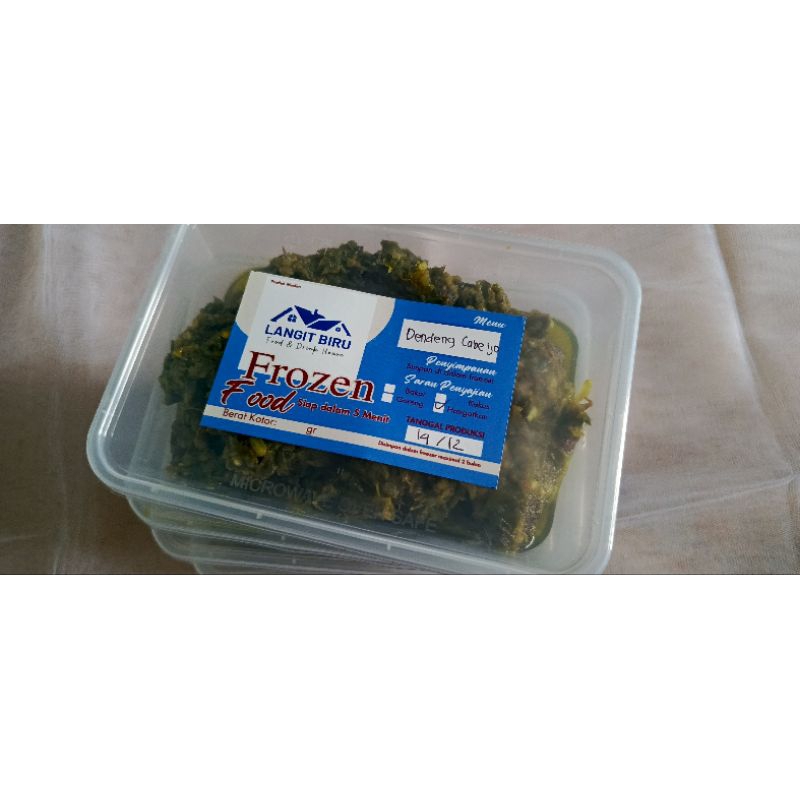 

Lauk Frozen Dendeng Lombok Ijo