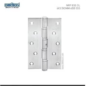 Engsel Dekson NRP ESS DL 6"×3,5"×3MM 4BB SUS 304/Hinge Dekkson/Engsel Pintu Dekson Stainlees Steel S