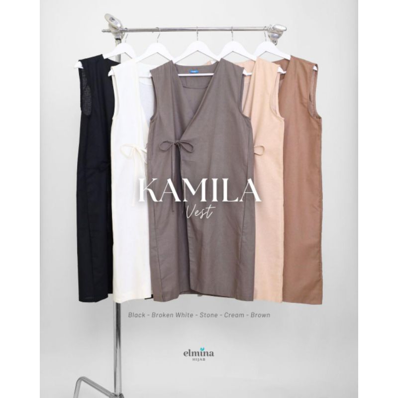 ELMINA Kamila Vest / Rompi / Outer Outfit Muslimah Syari