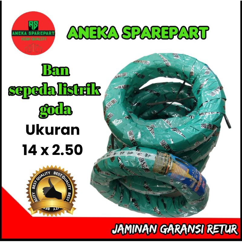 Ban Sepeda Listrik GODA UKURAN 14×2.50