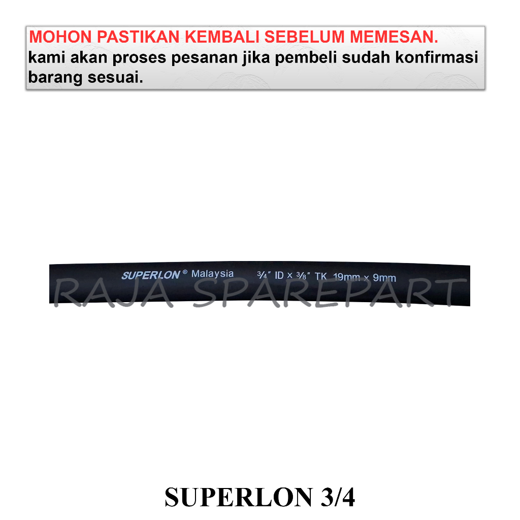 S3/4 SUPERLON/SUPERLON PEMBUNGKUS PIPA AC/SUPERLON 3/4