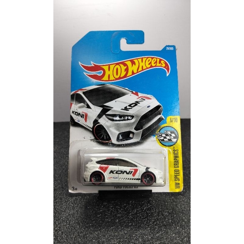 Hot Wheels Ford Focus RS Putih Koni