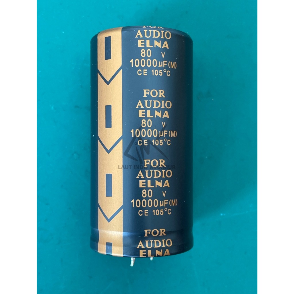 ELCO 10000UF 80V ELNA 10.000UF ELNA 80 VOLT ORIGINAL CAPACITOR ELKO KAPASITOR 10000 UF MERK ELNA ups