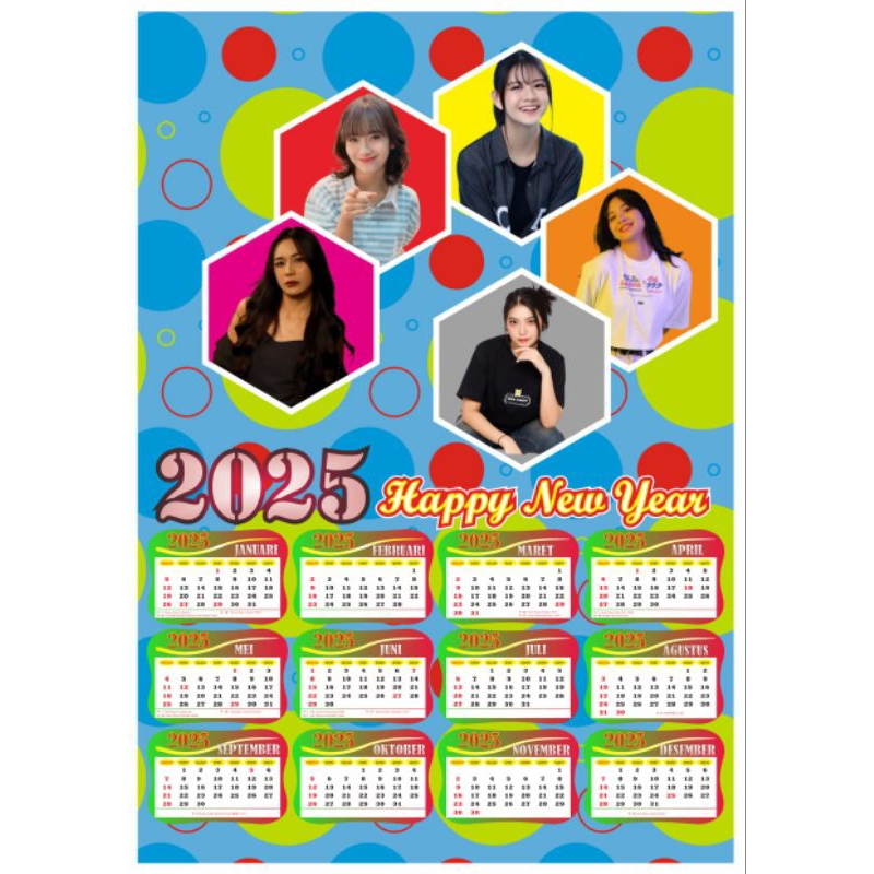 

Kalender New Year 2025 ukuran A3 (bisa custom foto)