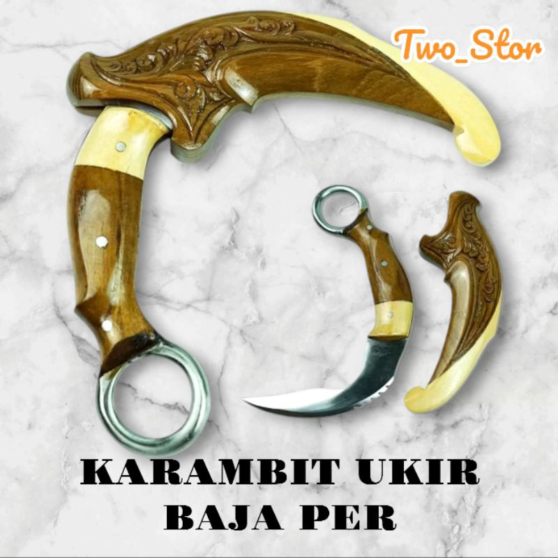 Two-Stor Karambit Ukir Baja Per