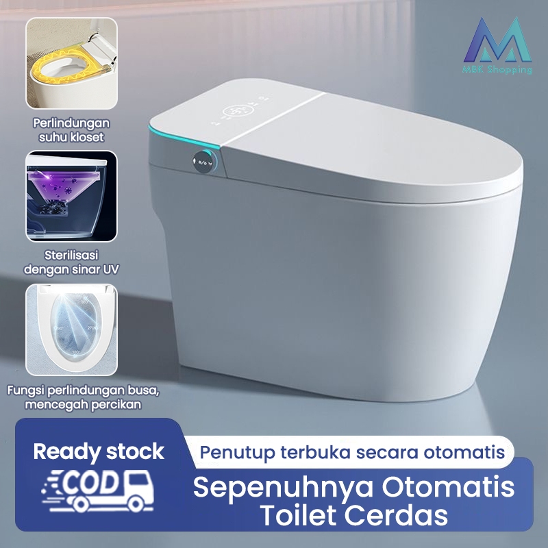 MBK-Closet duduk otomatis Luxury Smart Kloset Duduk Siram Toilet Kursi Tampilan LED Definisi Tinggi 
