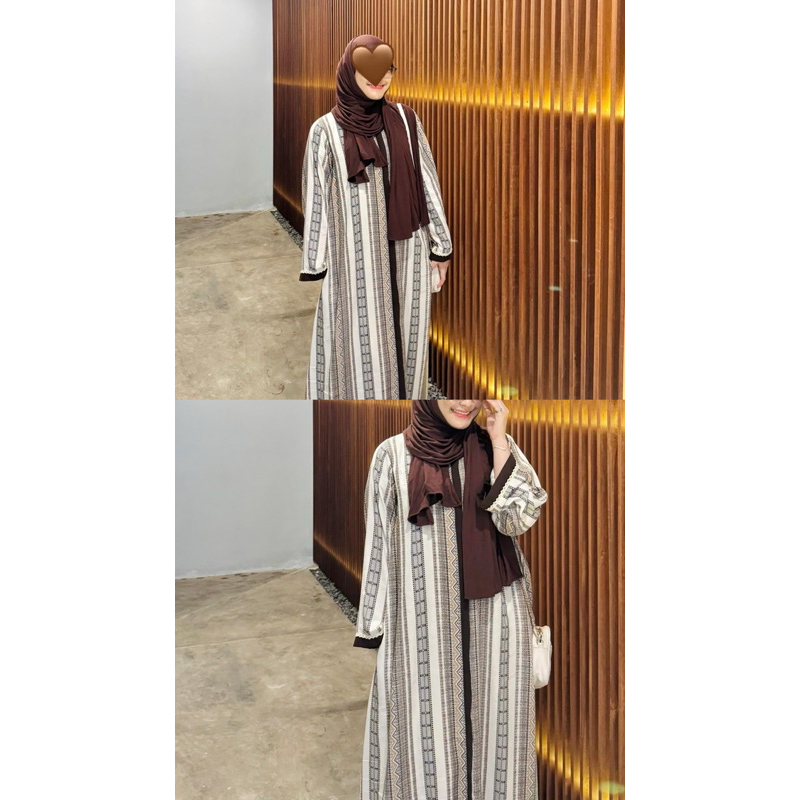 Abaya Daily Rayon Motif “ Zihan “ by aghnea.id