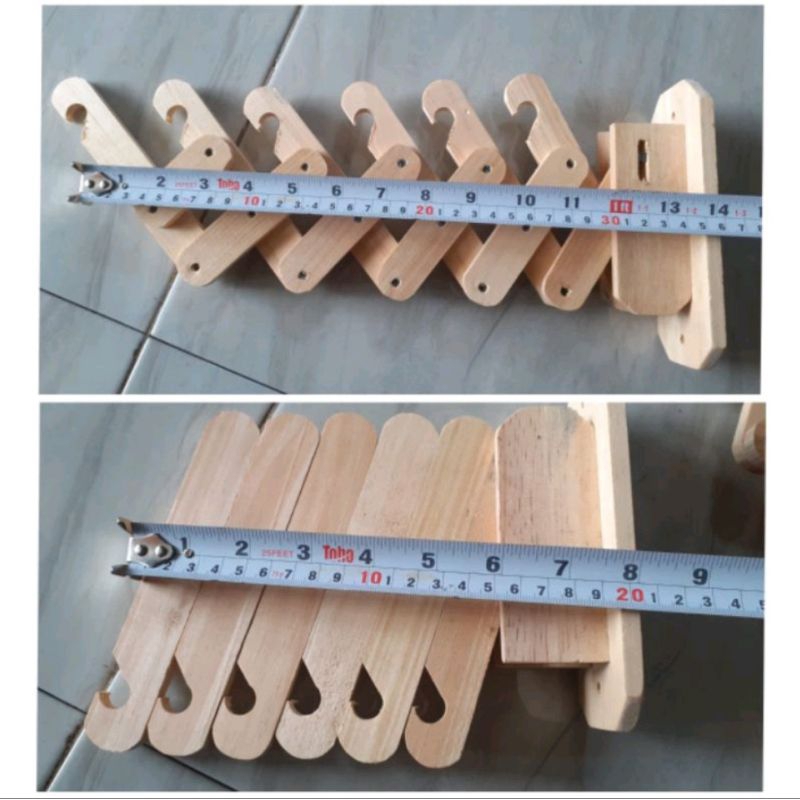 kapstok Jadul, Hanger Gantungan Baju Bahan Kayu Pinus