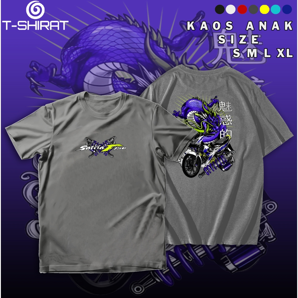 Kaos Anak Suzuki Satria F FU 150 Racing Baju Anak Distro Motor Tshirt Otomotif GBA835