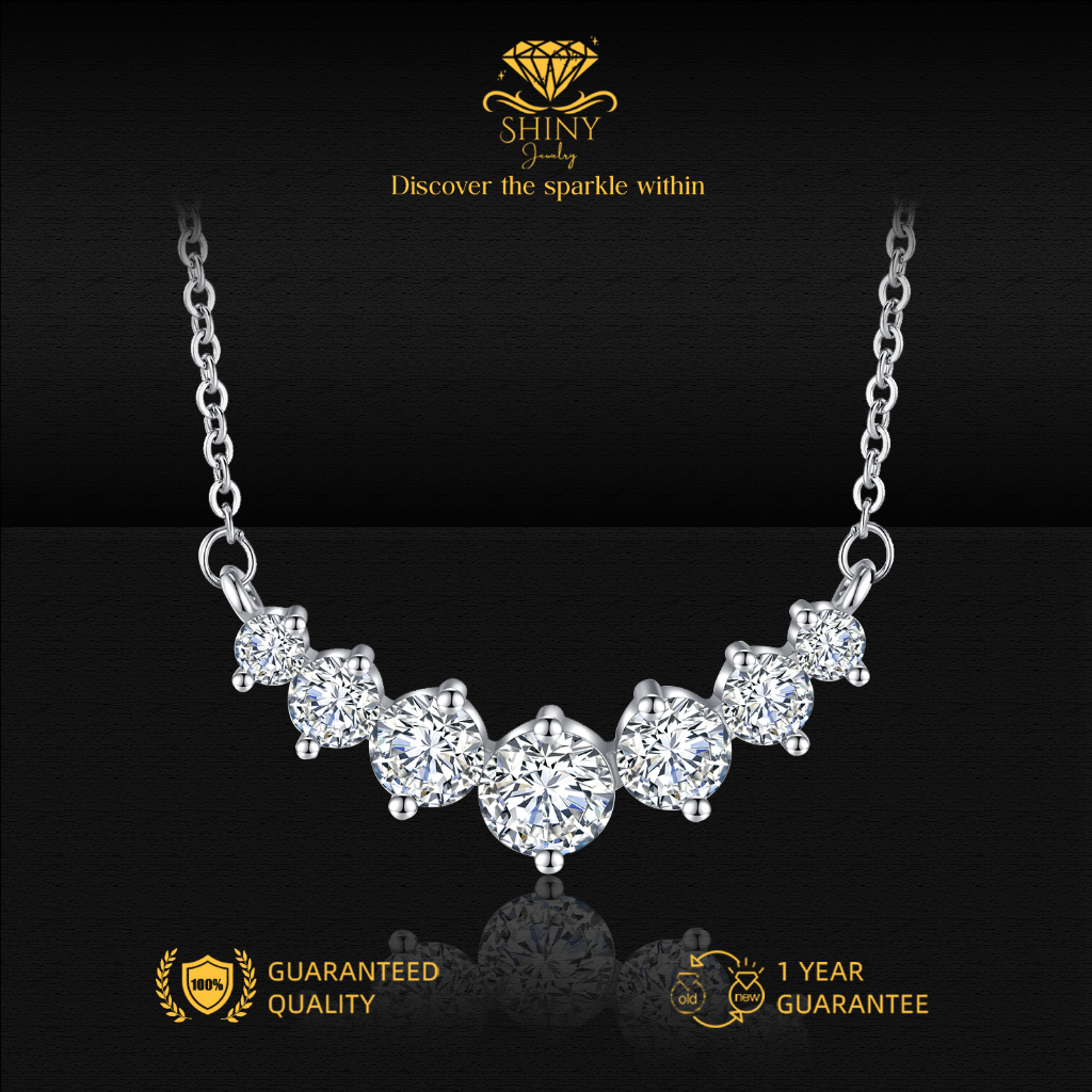 Necklace kalung Princess Row Liontin Gift Hadiah Kado Asli Pasangan Anggun Berkualitas Tinggi Desain