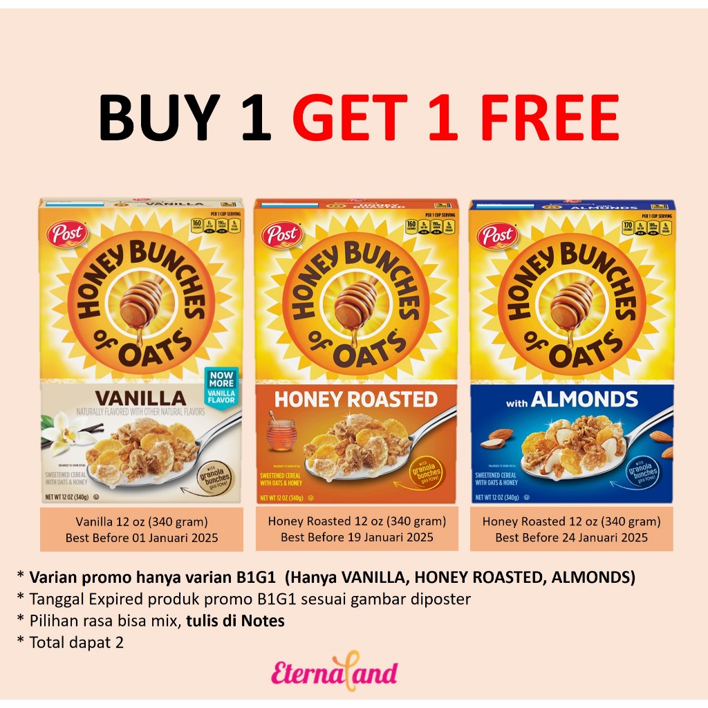 

Post Honey Bunches of Oats - sereal sarapan impor usa