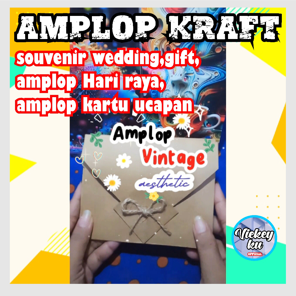 

Amplop Vintage Aesthetic/amplop kraft coklat/amplop murah