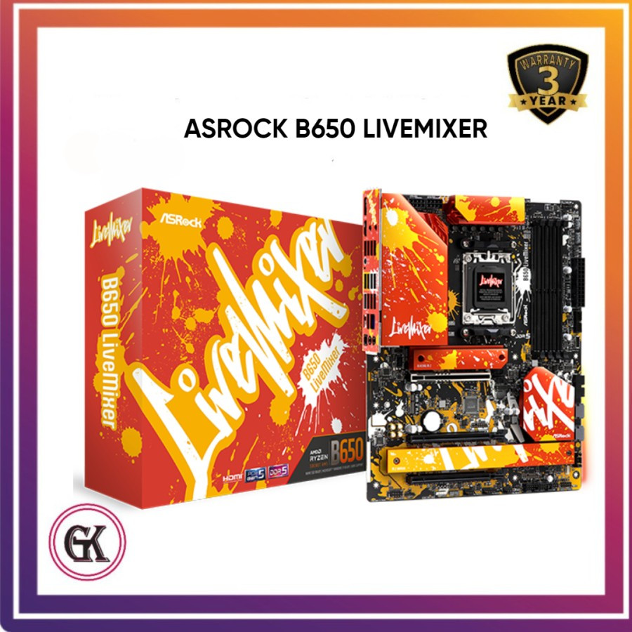 MOTHERBOARD ASROCK B650 LIVEMIXER ( AM5 / B650 / DDR5 )