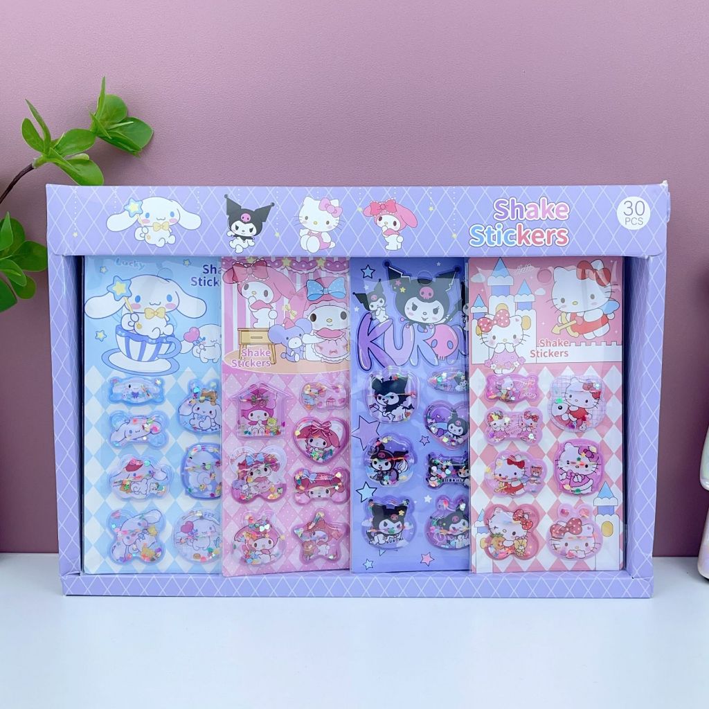

STICKER TIMBUL AIR GLITER SANRIO STICKER 3D SANRIO MELODY CINNAMOROL KORUMI HELLOKITTY CAPYBARA