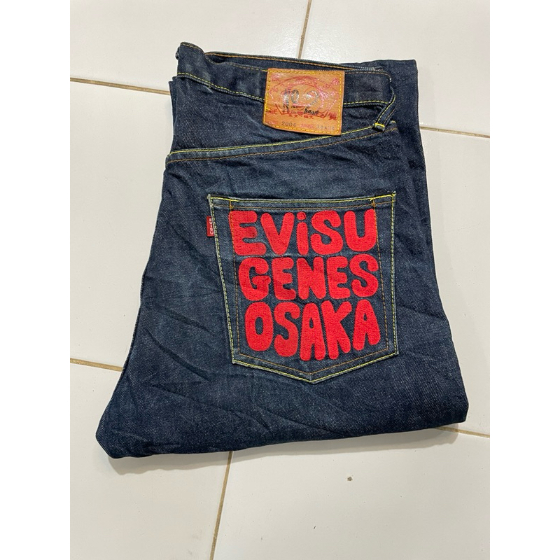 Celana Jeans Denim Second Bekas Branded Pl Evisu Japon Size 34