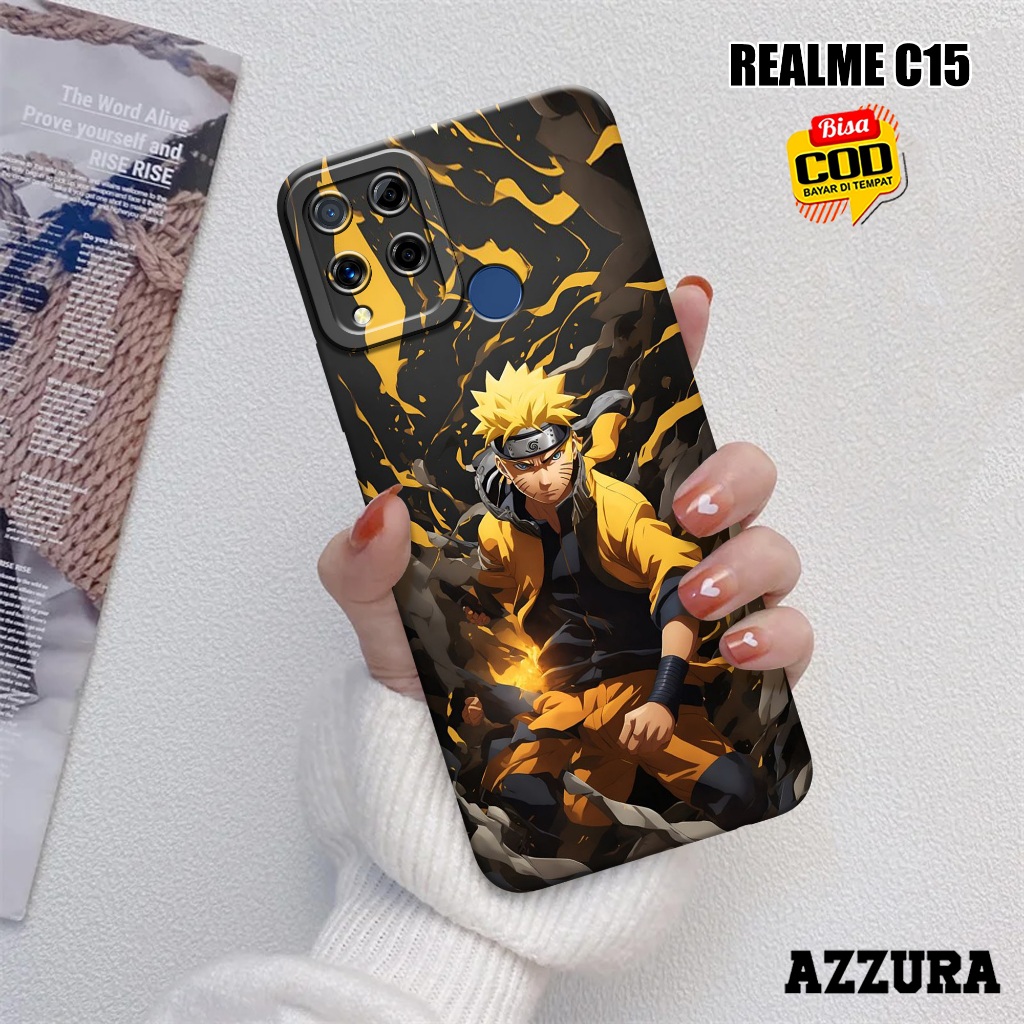 AZZURA - Case Realme C15 - Fashion Case Anime - Softcase Realme C15 - Casing Hp Realme C15 - Kasing 