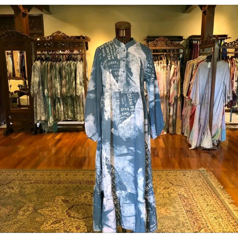 DIAN PELANGI KANAYA DRESS RAYON PREMIUM SIZE S