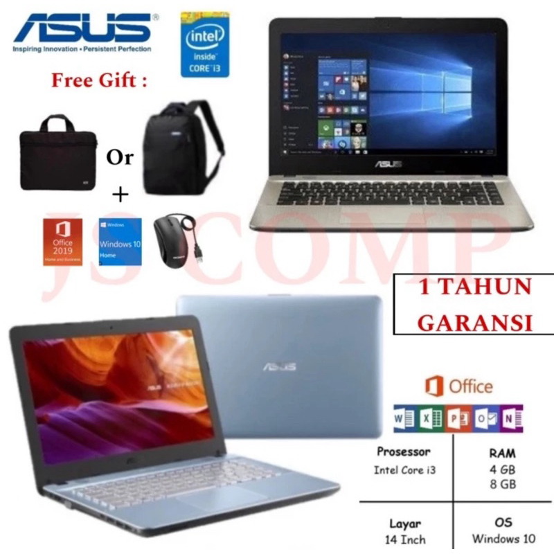 Intel Core i3 Asus Laptop 14 Inch Win10 Ram 8GB 526GB SSD FREE TAS/MOUSE
