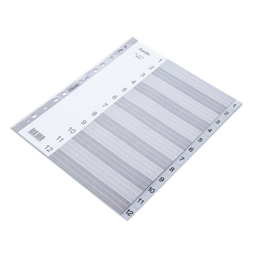 

Bantex A4 Maxi (1-12 Index) Divider PP #6222 00