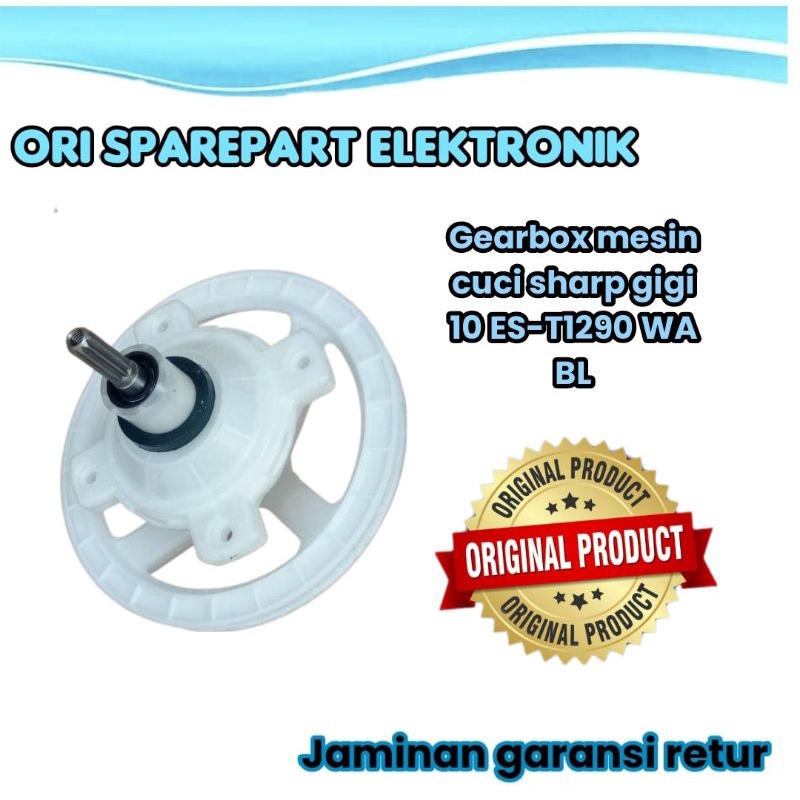 gearbox mesin cuci sharp gigi 10 ES T1290 WA BL