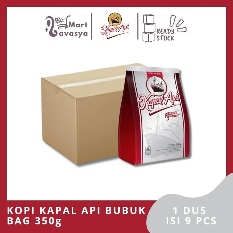 

KOPI KAPAL API BUBUK 380/350g - 1 DUS ISI 9 PCS- KOTA BANDUNG - LAVASYA MART