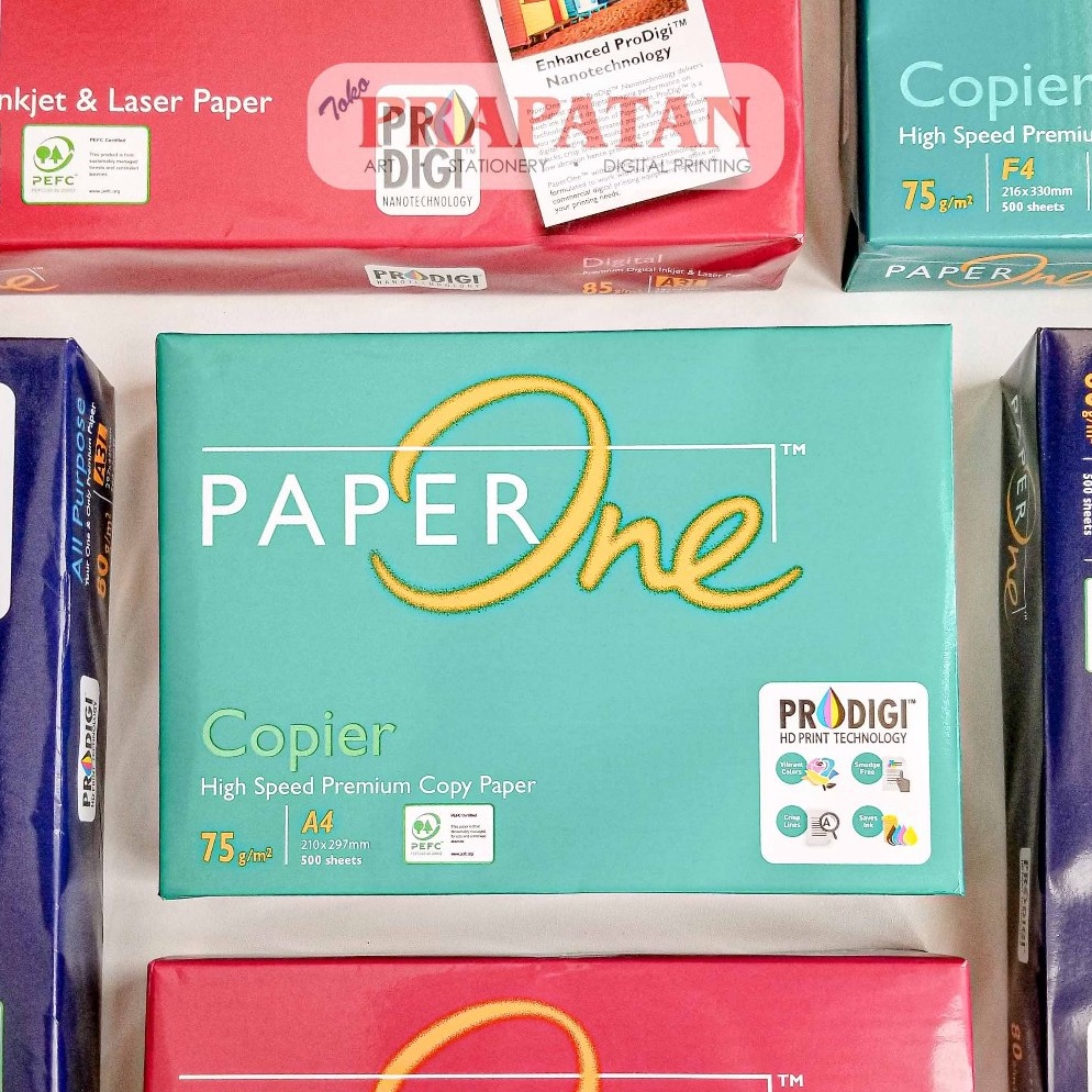 

Diskon Promo Kertas HVS Paper One A4F4 Kertas Print Kertas foto copy A88
