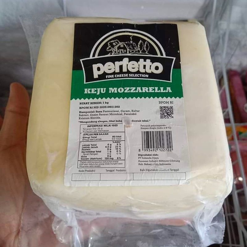

Keju Mozarella Perfetto 1 KG