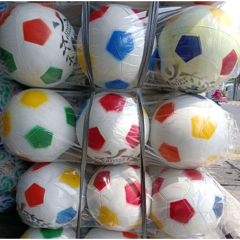 bola plastik sepak bola anak mainan anak bola plastik besar motif