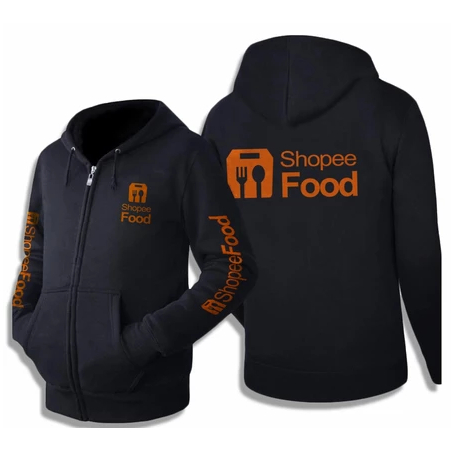 Jaket Hoodie Driver ShopiFood | Sweater Hoodie Kupluk | Hoodie Ziper ShopiFood | Jaket Driver Food