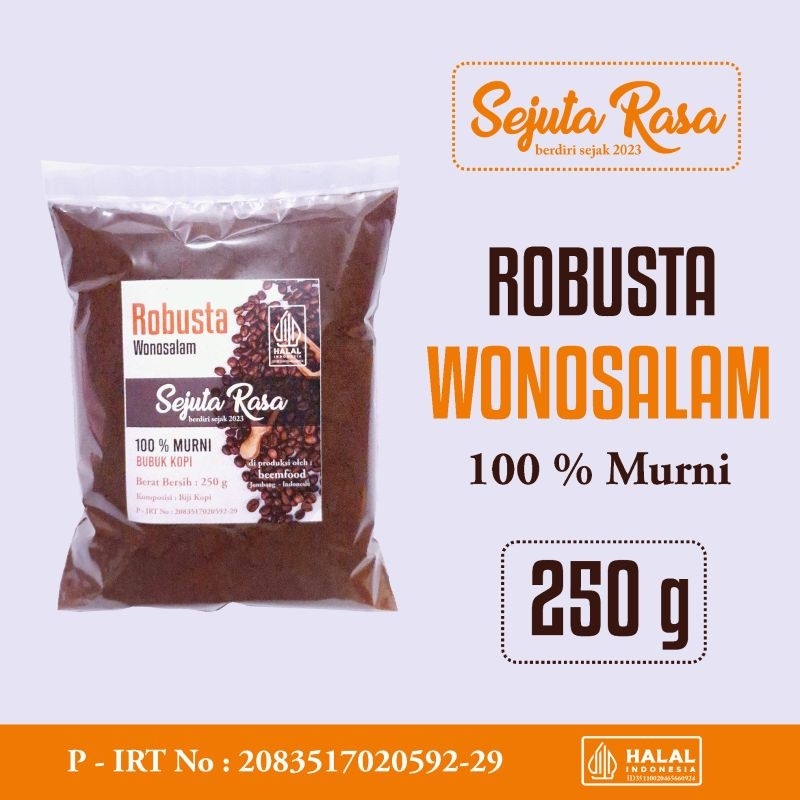 

Robusta Wonosalam 250 Gram 100% Asli Kopi Tidak Ada Campuran