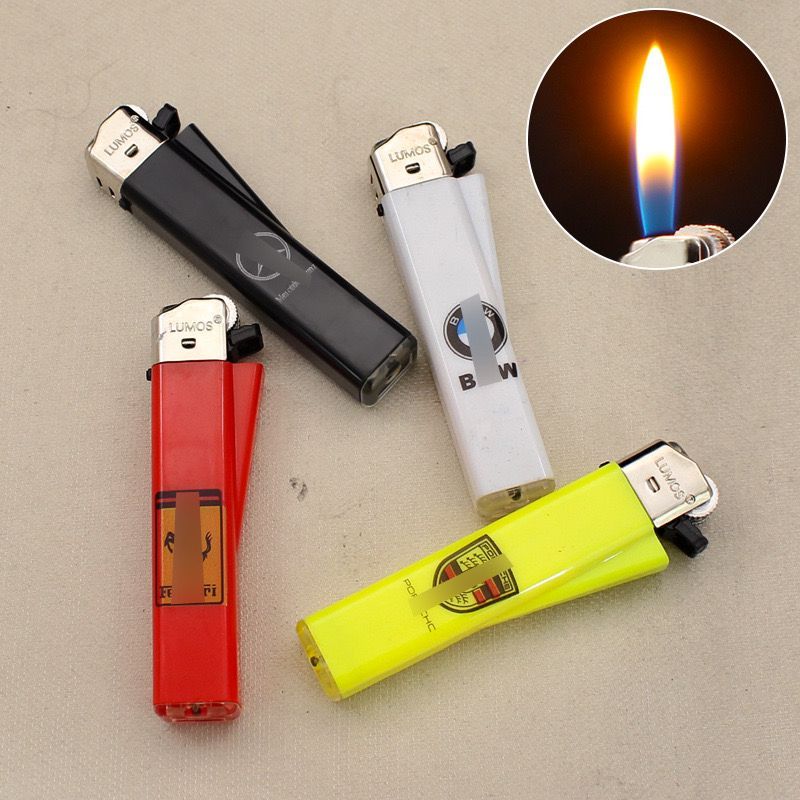 Korek Roda Api Lilin Lumos MOTIF RANDOM Murah Mancis Isi Ulang Unik Slim