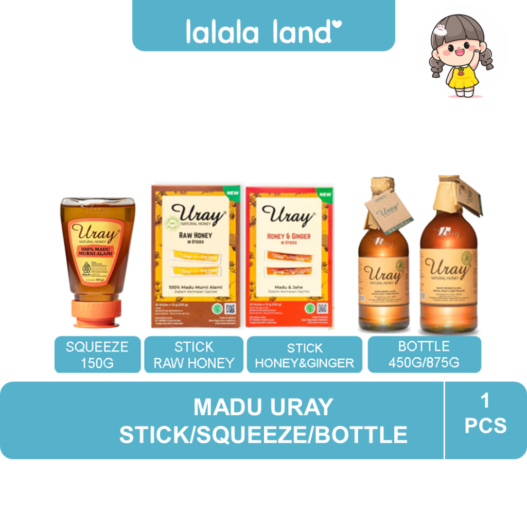 

MADU URAY NATURAL HONEY STICK/BOTTLE