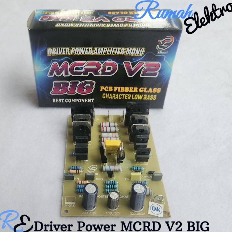 KIT DRIVER POWER MCRD V2 BIG MONO LOW SUB BOOSTER 3 TINGKAT FIBER