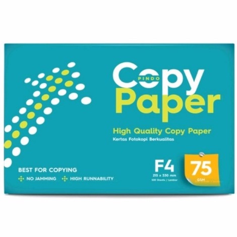 

mbReady Stok Kertas fotocopy hvs f4 copypaper 75 gram 1 rim P37